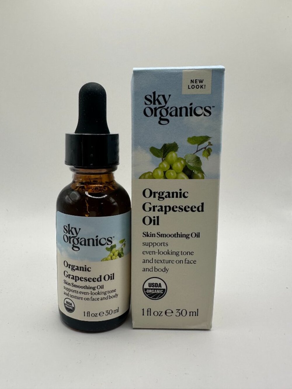 Sky Organics Organic Grapeseed Oil | Skin Smoothing | 1 oz | USDA Organic